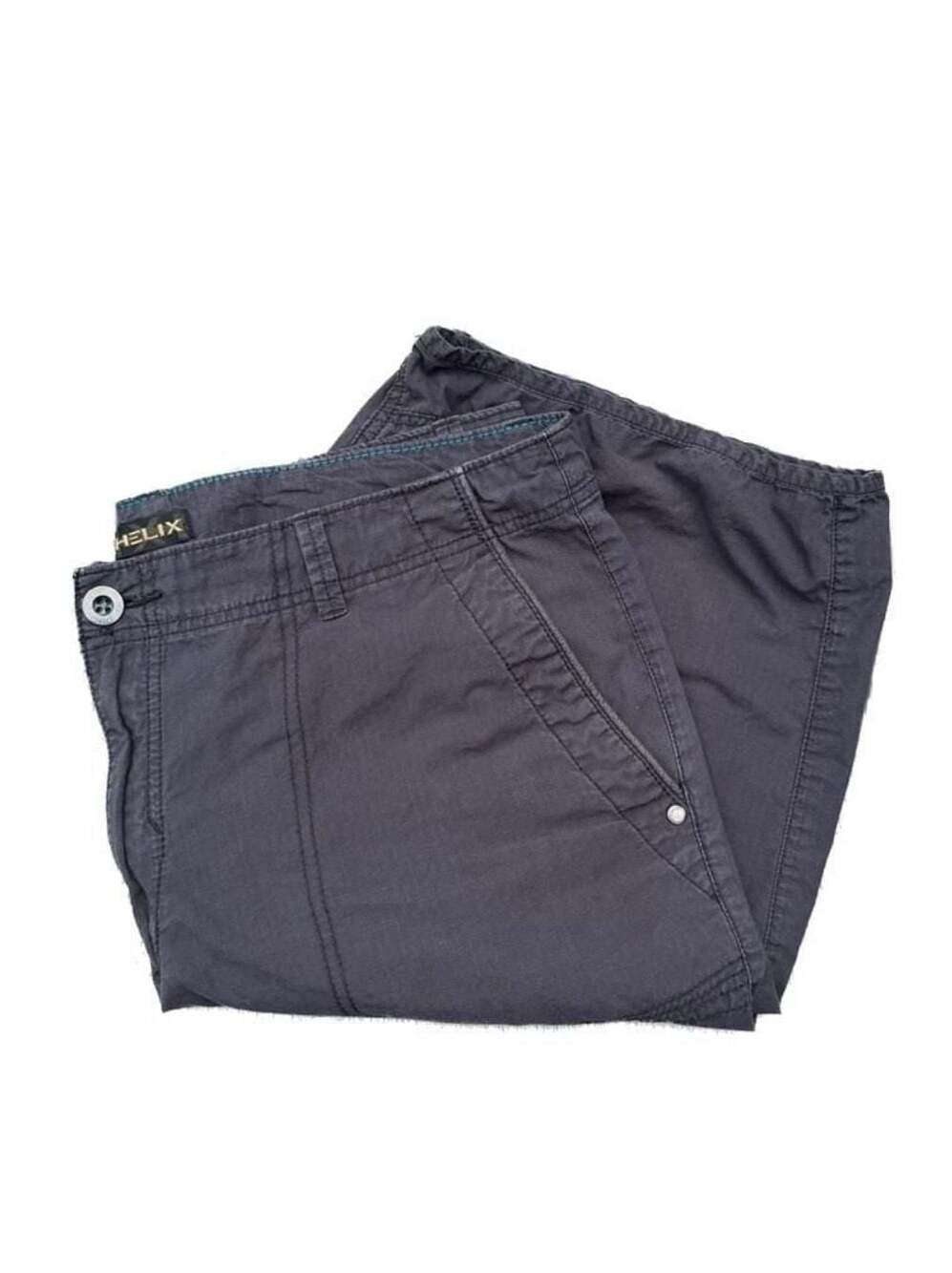 Helix Men's Cargo Shorts Size 36 Gray Cotton Utility Style